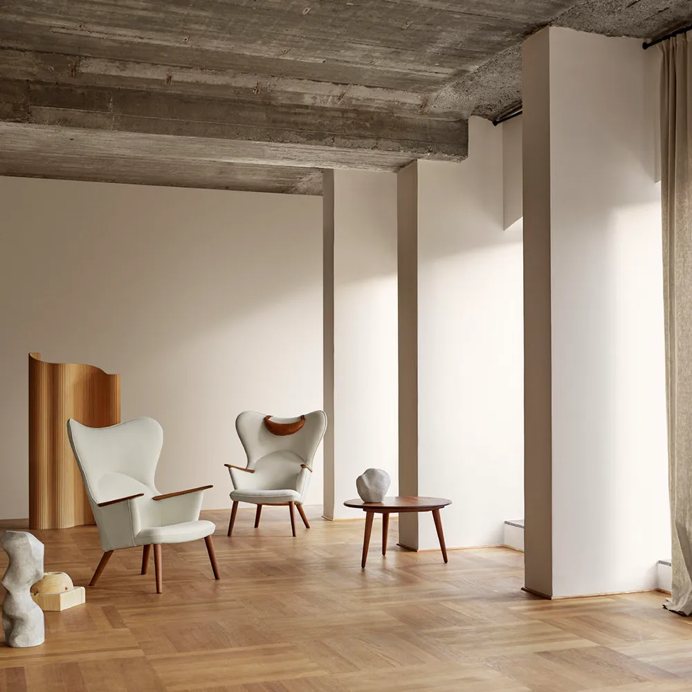 CH78 Mama Bear fåtölj, Fiord 271 tyg-oljad ek Carl Hansen & Søn