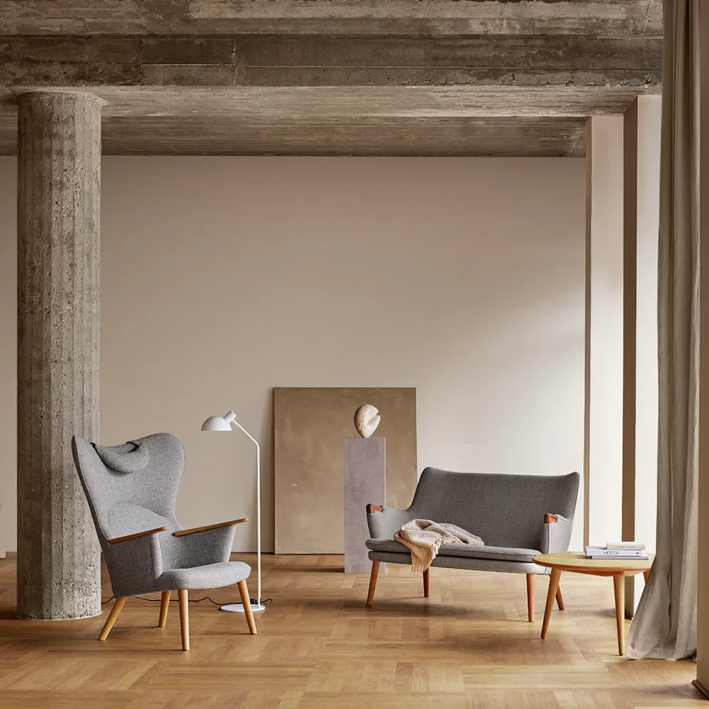 CH78 Mama Bear fåtölj, Fiord 961 tyg-oljad ek Carl Hansen & Søn
