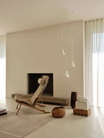 EM82 Porcelight pendel - White metal, Ø11 cm - Carl Hansen & Søn