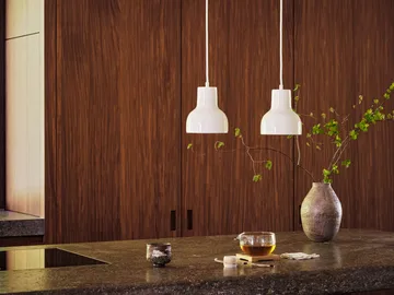 EM82 Porcelight pendel - White metal, Ø11 cm - Carl Hansen & Søn