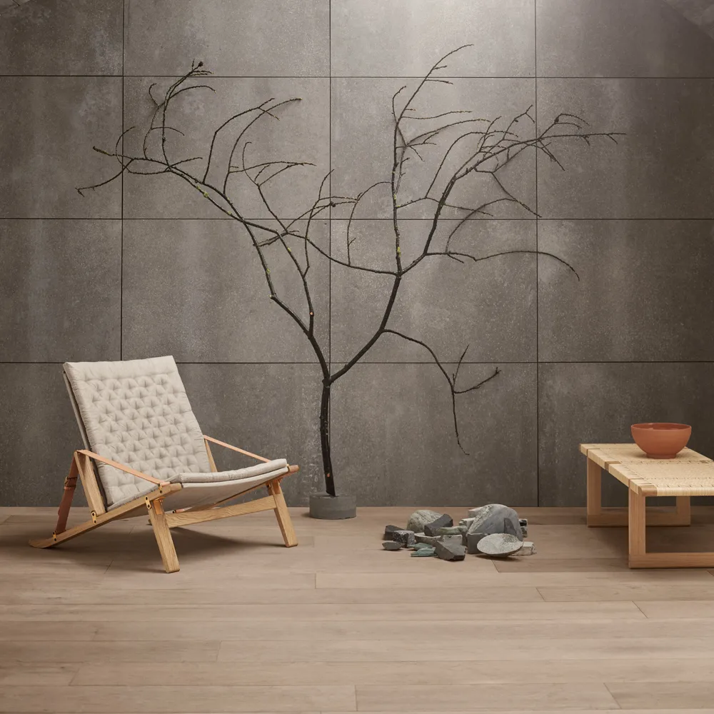 FK11 Plico fåtölj, Canvas natur-oljad ek Carl Hansen & Søn