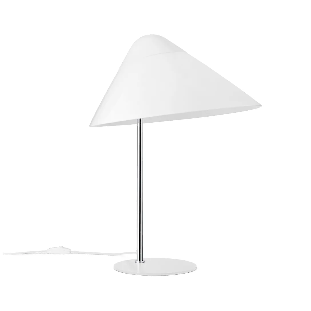 HJW02 Opala bordslampa Midi, White-chrome Carl Hansen & Søn
