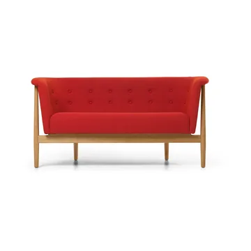 ND52-2 Vita soffa 146 cm - Sisu 0645-oljad ek - Carl Hansen & Søn