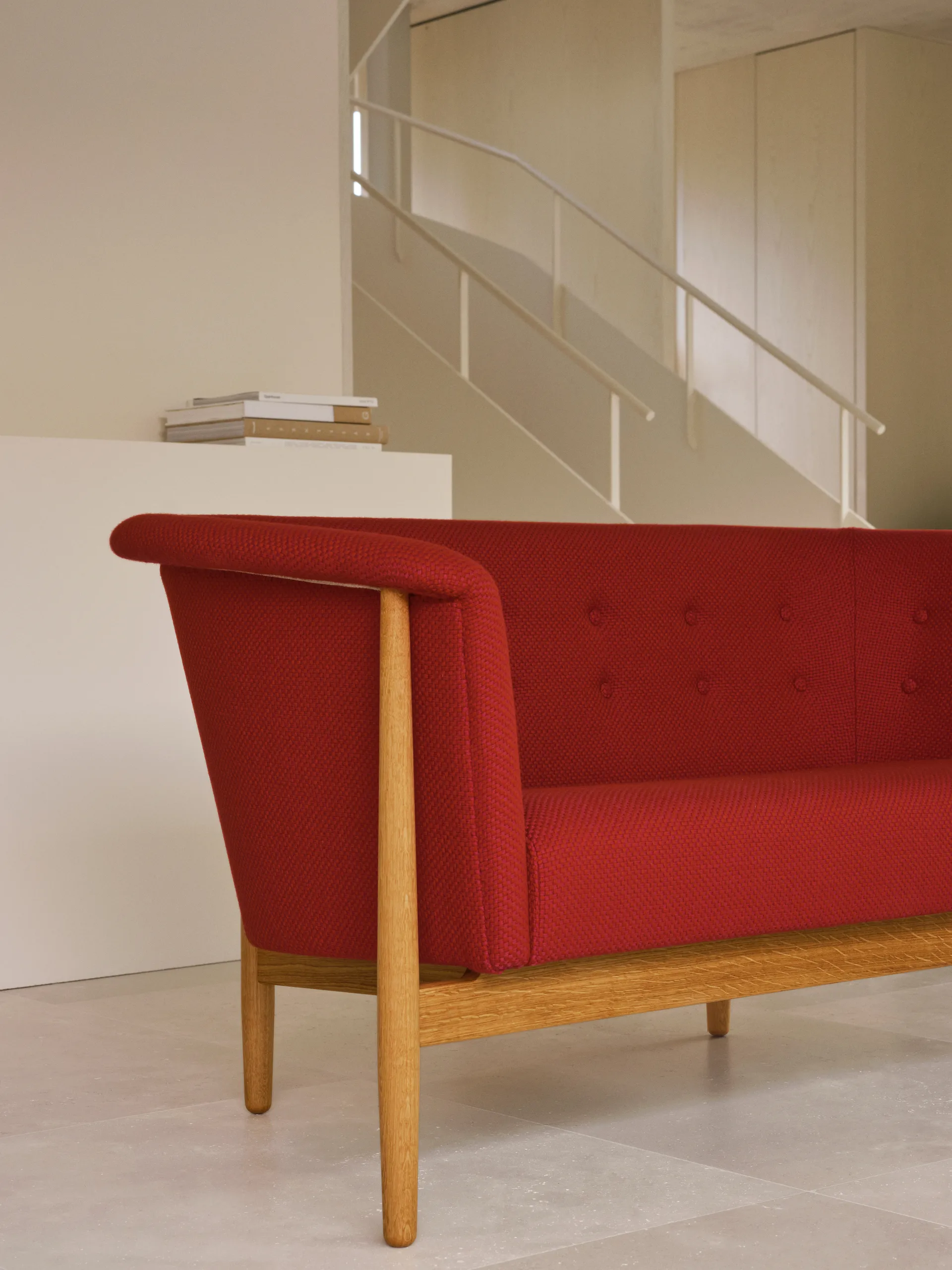 ND52-2 Vita soffa 146 cm, Sisu 0645-oljad ek Carl Hansen & Søn