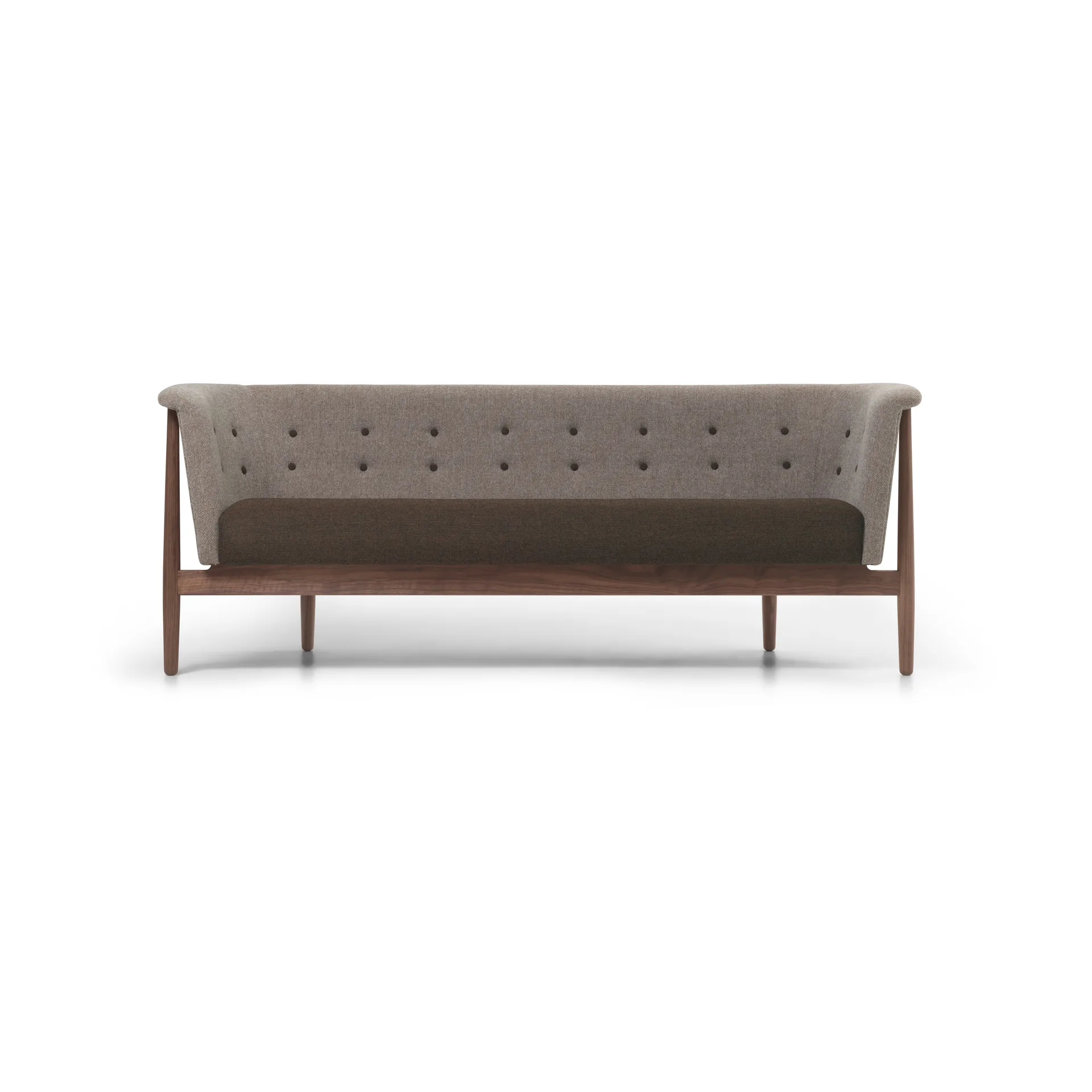 ND52-3 Vita soffa 192 cm, Hallingdal 0270-oljad valnöt Carl Hansen & Søn