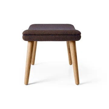 ND550F fotpall - Tyg Sisu 0785 blå-oljad ek - Carl Hansen & Søn