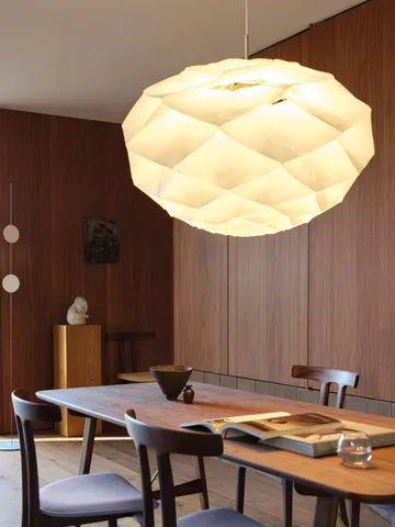 OS111 Begonya pendel - White-brass, Ø90 cm - Carl Hansen & Søn