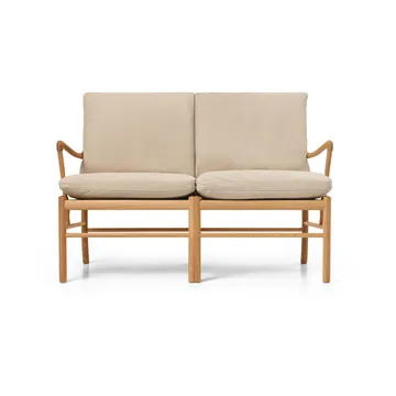 OW149-2 Colonial soffa 2-sits - Terra 20365-oljad ek - Carl Hansen & Søn