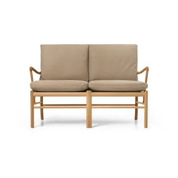 OW149-2 Colonial soffa 2-sits - Terra 20366-oljad ek - Carl Hansen & Søn