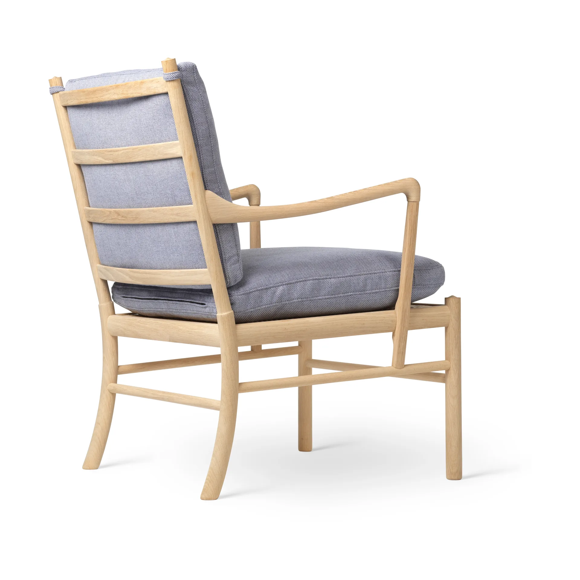 OW149 Colonial chair fåtölj, Re-wool 0868-såpad ek Carl Hansen & Søn