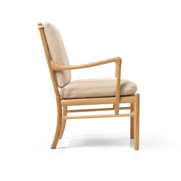 OW149 Colonial chair fåtölj - Terra 20365 läder-oljad ek - Carl Hansen & Søn