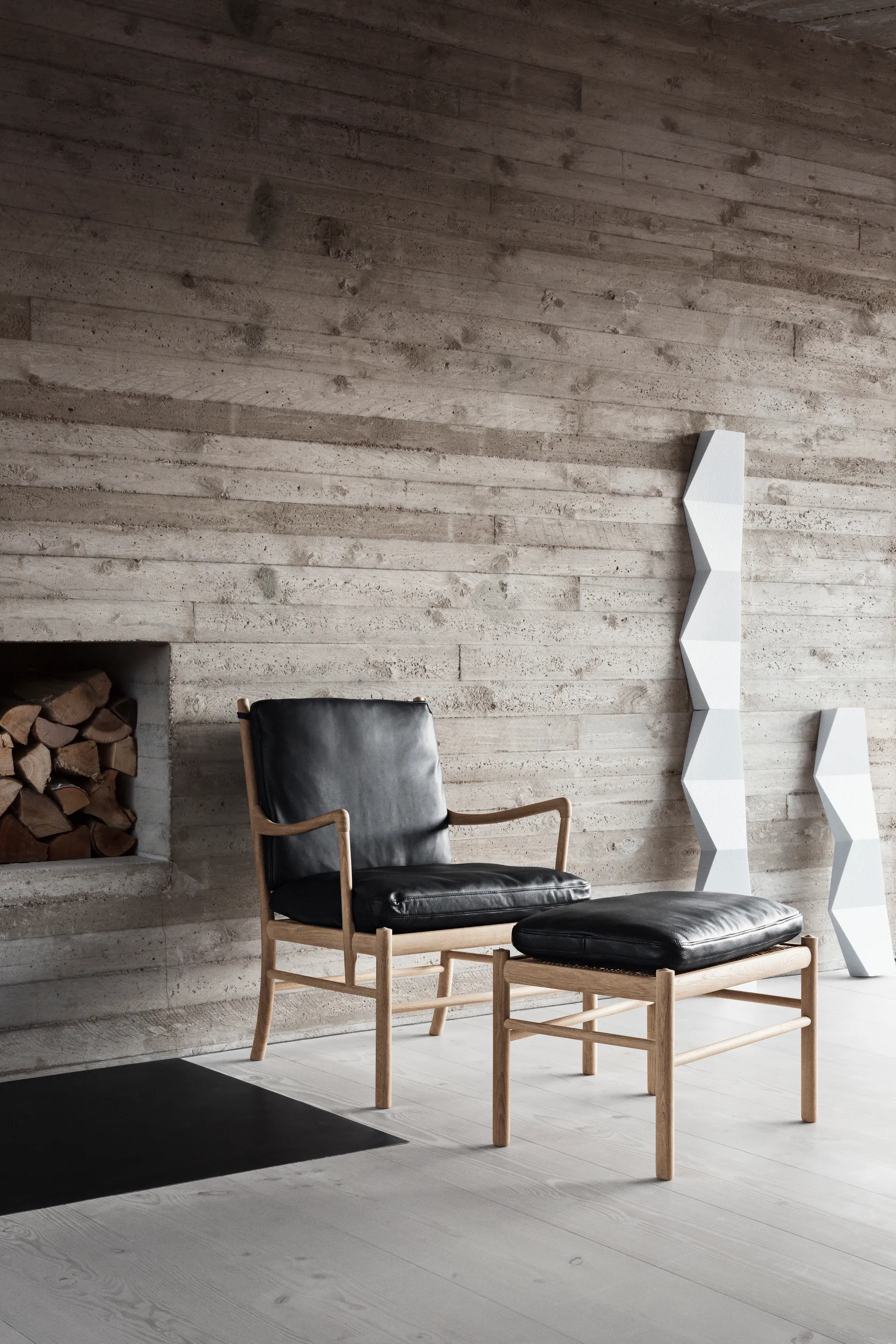 OW149 Colonial chair fåtölj, Thor 301-oljad valnöt Carl Hansen & Søn
