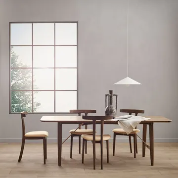 OW58 T-stol - Rewool 358 tyg-Såpad ek - Carl Hansen & Søn