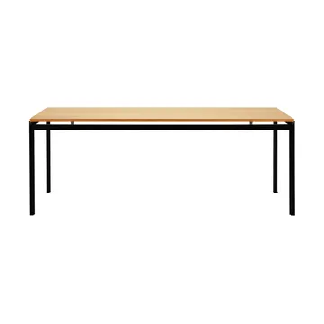PK52 Professorbordet matbord svartlackat stål - Oljad ek - Carl Hansen & Søn