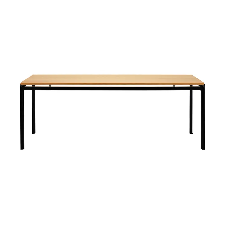 PK52 Professorbordet matbord svartlackat stål - Oljad ek - Carl Hansen & Søn