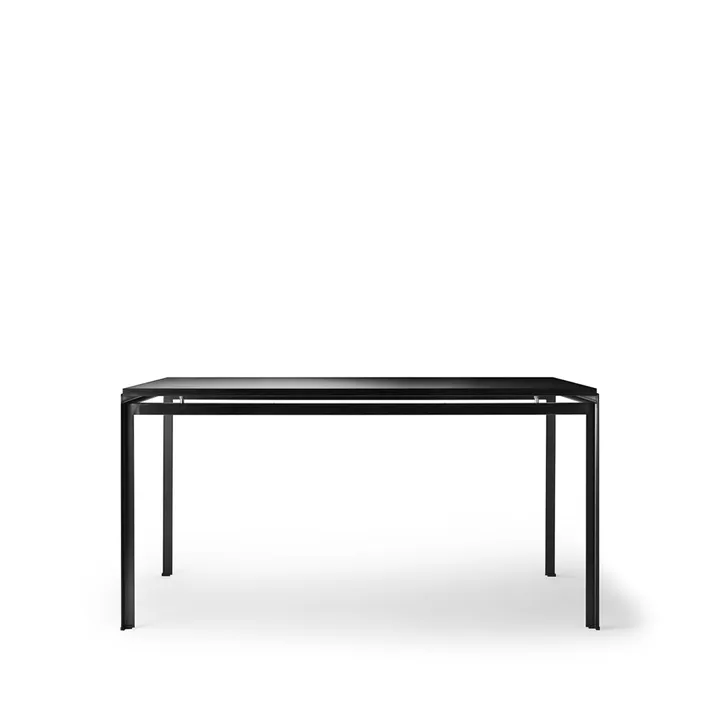 PK52A studentskrivbord pulverlackerat stål - Svartgrålamat-Svart - Carl Hansen & Søn