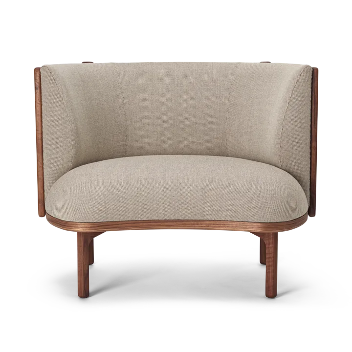 RF1904 Sideways loungefåtölj - Oiled walnut-Re-wool 0218 - Carl Hansen & Søn