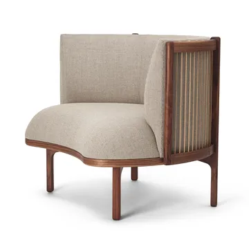 RF1904 Sideways loungefåtölj - Oiled walnut-Re-wool 0218 - Carl Hansen & Søn