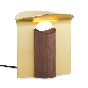 RF200 Petal bordslampa, Oiled walnut-brass - Carl Hansen & Søn