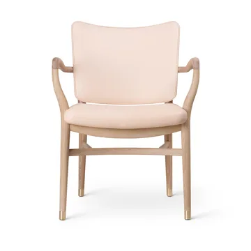 VLA61 Monarch chair karmstol - Oljad ek-Sif 90 läder - Carl Hansen & Søn