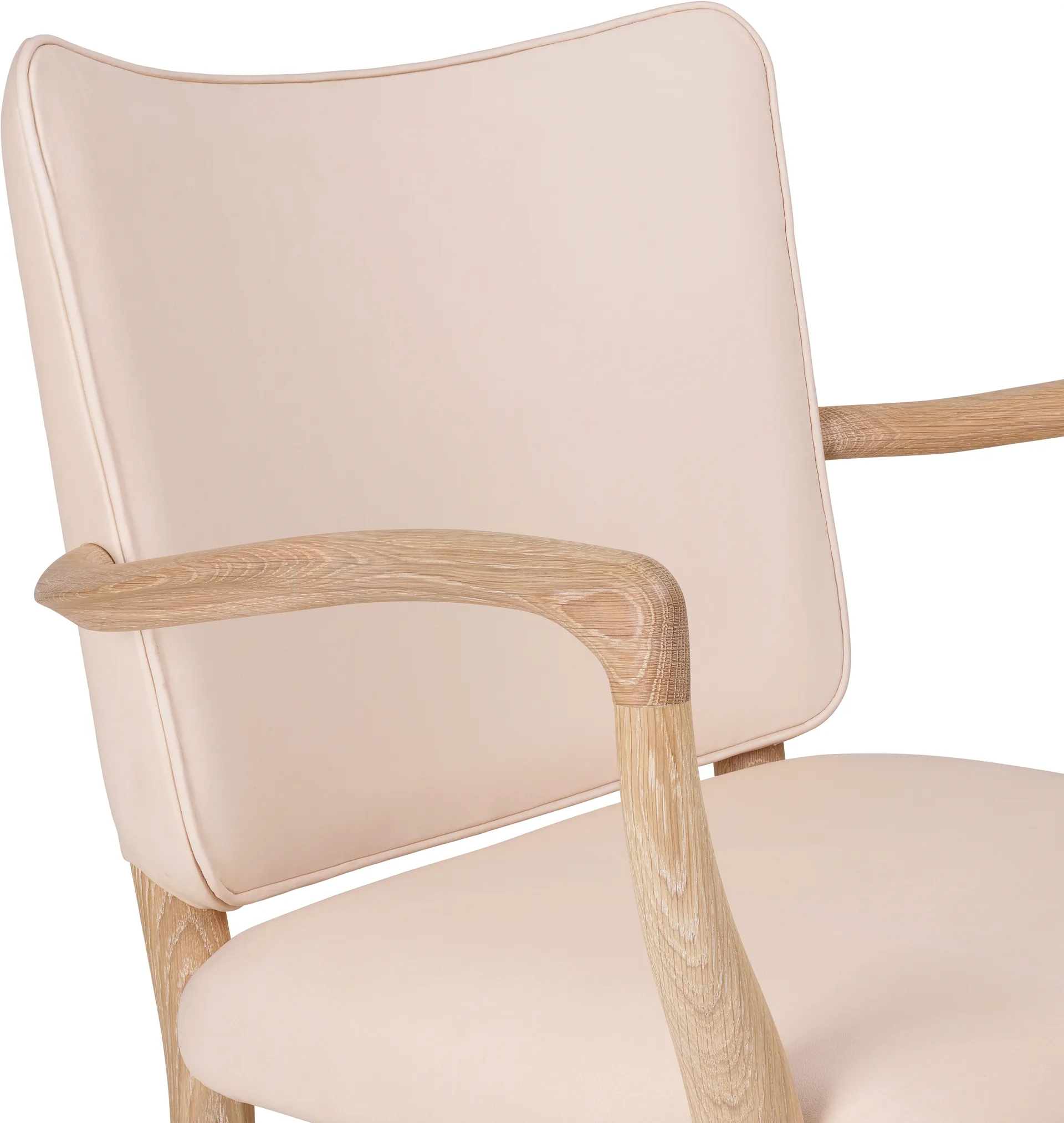 VLA61 Monarch chair karmstol, Oljad ek-Sif 90 läder Carl Hansen & Søn