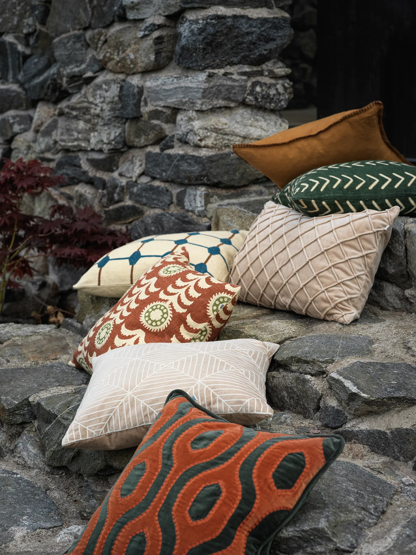 Arun kuddfodral 50x50 cm, Masala yellow-taupe Chhatwal & Jonsson