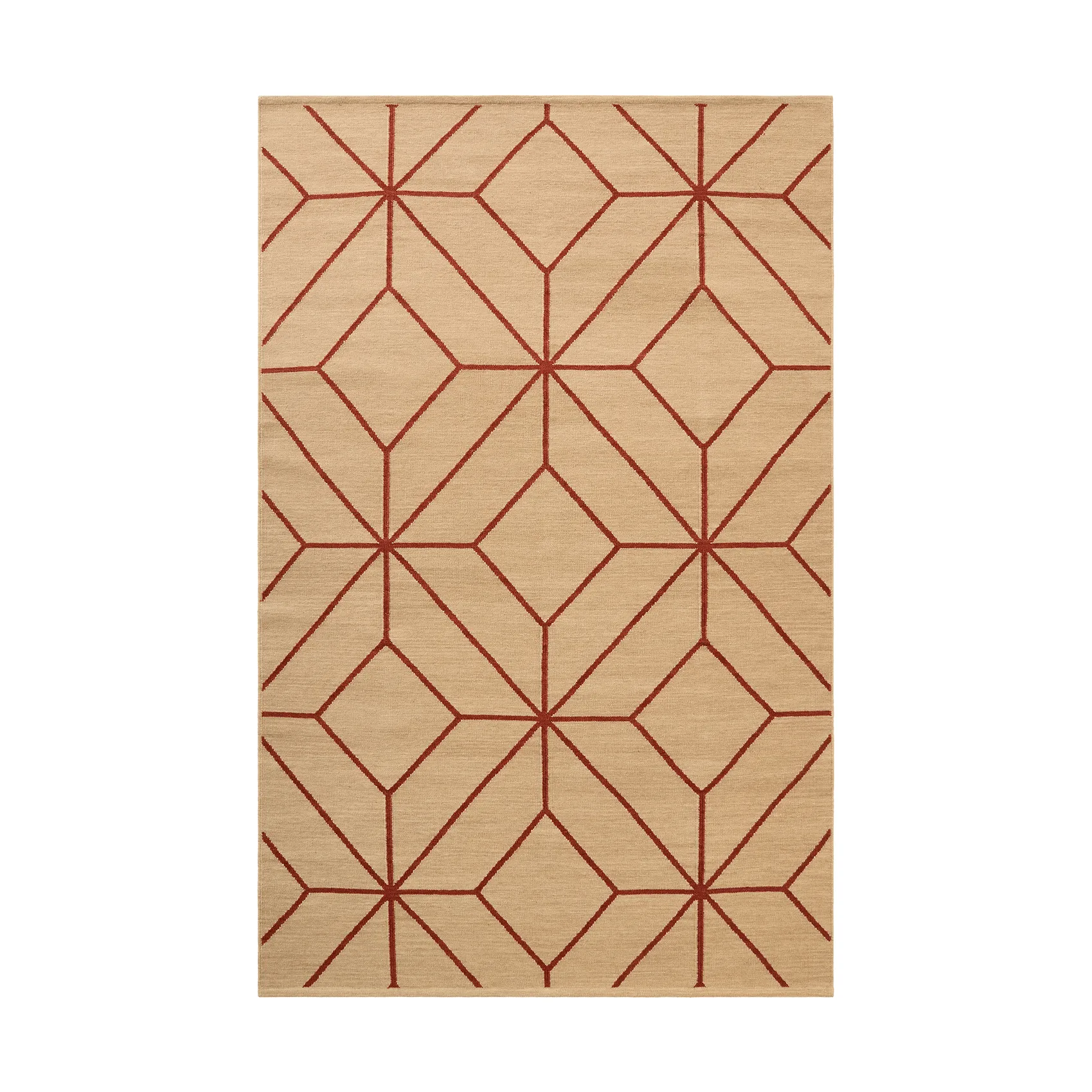 Ayur matta, Beige-Rust, 270x180 cm Chhatwal & Jonsson