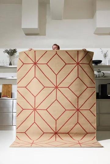 Ayur matta - Beige-Rust, 270x180 cm - Chhatwal & Jonsson