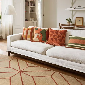 Ayur matta - Beige-Rust, 270x180 cm - Chhatwal & Jonsson
