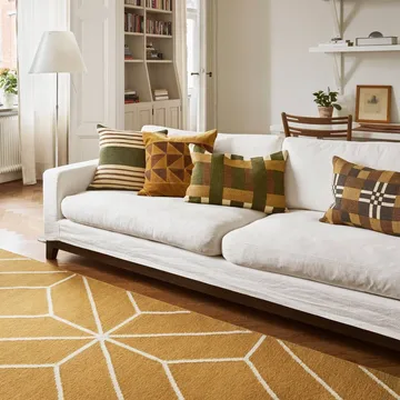 Ayur matta - Masala Yellow-Off White, 270x180 cm - Chhatwal & Jonsson