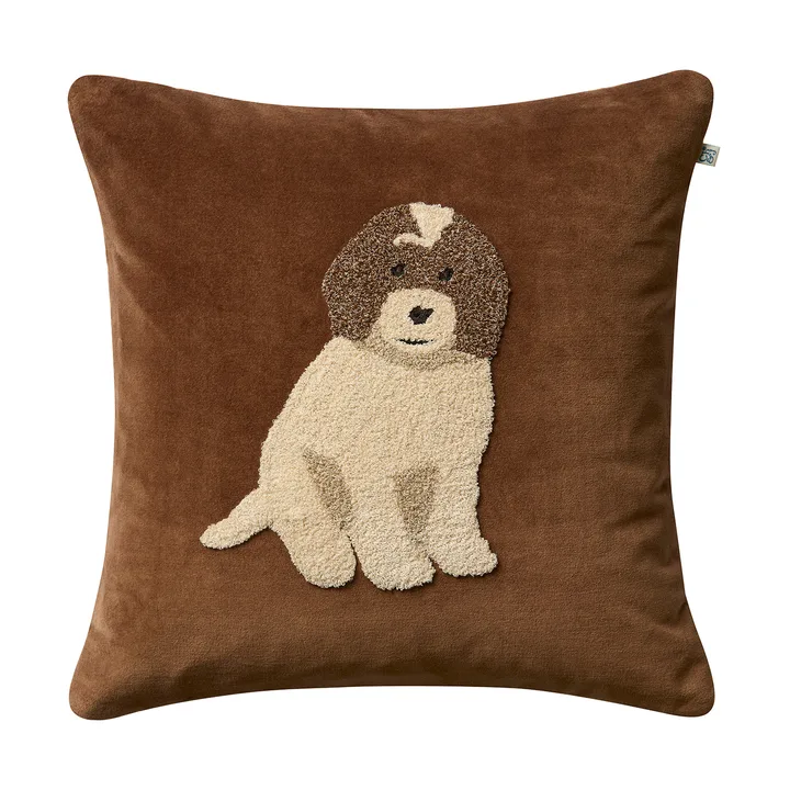 Doodle kuddfodral 50x50 cm - Cognac - Chhatwal & Jonsson