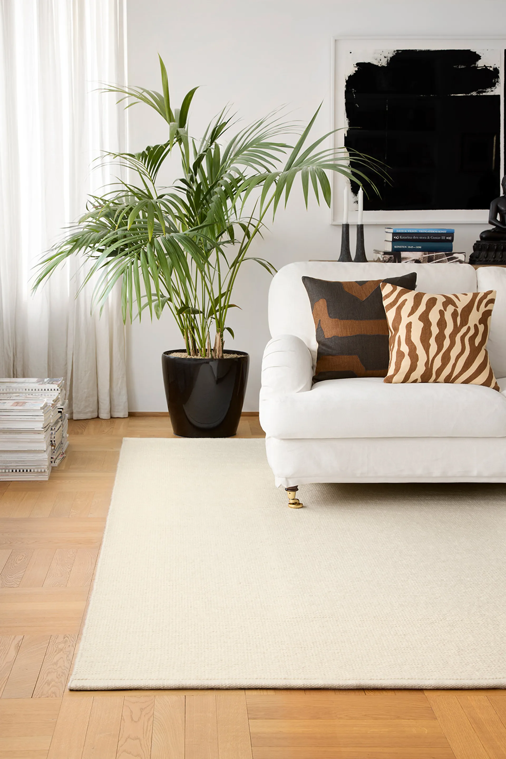 Kashmir ullmatta, Off White, 170x240 cm Chhatwal & Jonsson
