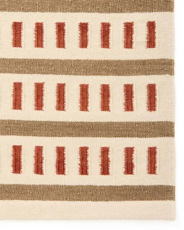 Ladakh ullmatta - Off white-beige-rust, 180x270 cm - Chhatwal & Jonsson