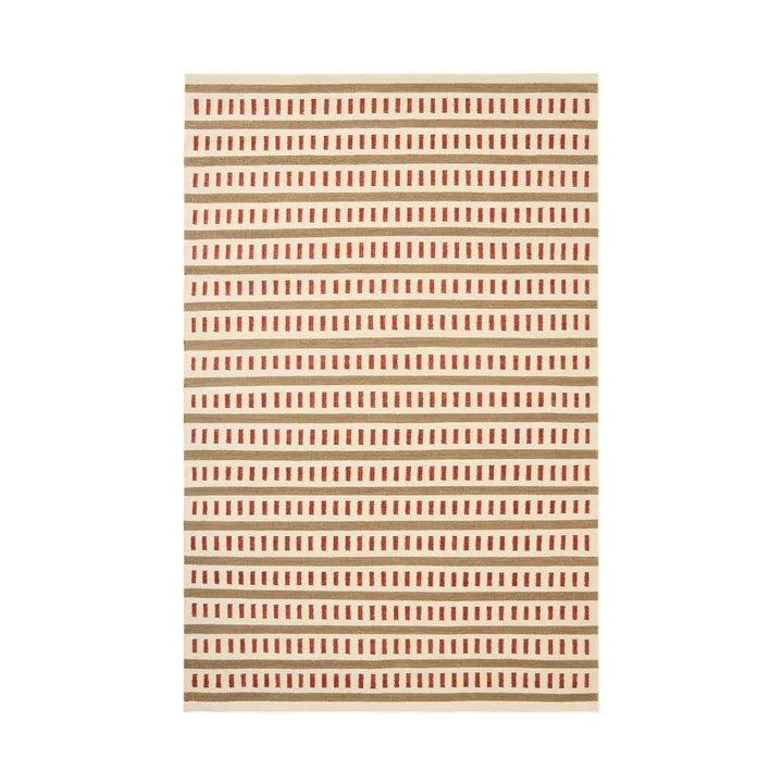 Ladakh ullmatta - Off white-beige-rust, 230x320 cm - Chhatwal & Jonsson