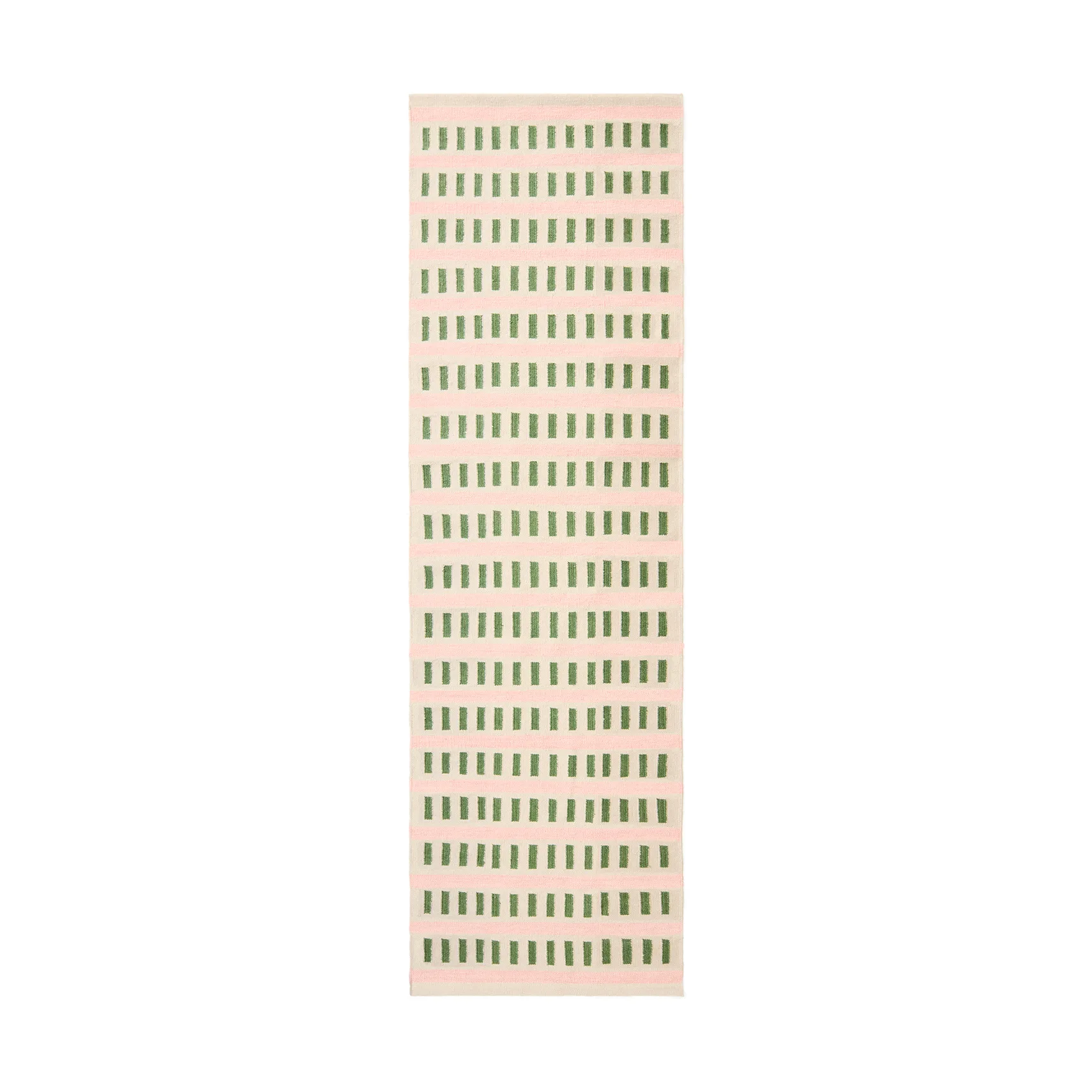 Ladakh ullmatta, Off white-cactus green-dusty pink, 80x250 cm Chhatwal & Jonsson