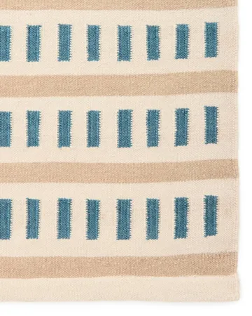Ladakh ullmatta - Off white-l. beige-heaven blue, 180x270 cm - Chhatwal & Jonsson