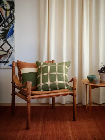 Manali kuddfodral 50x50 cm - Apricot orange-cactus green - Chhatwal & Jonsson