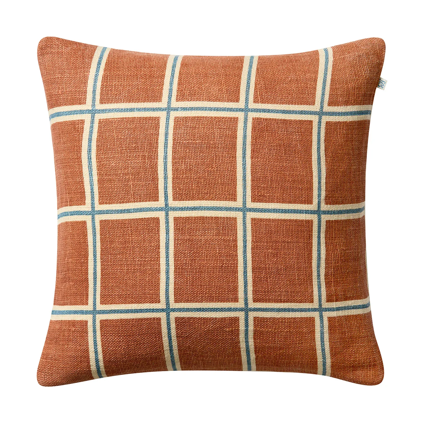Raha kuddfodral 50x50 cm, Apricot orange-heaven blue Chhatwal & Jonsson