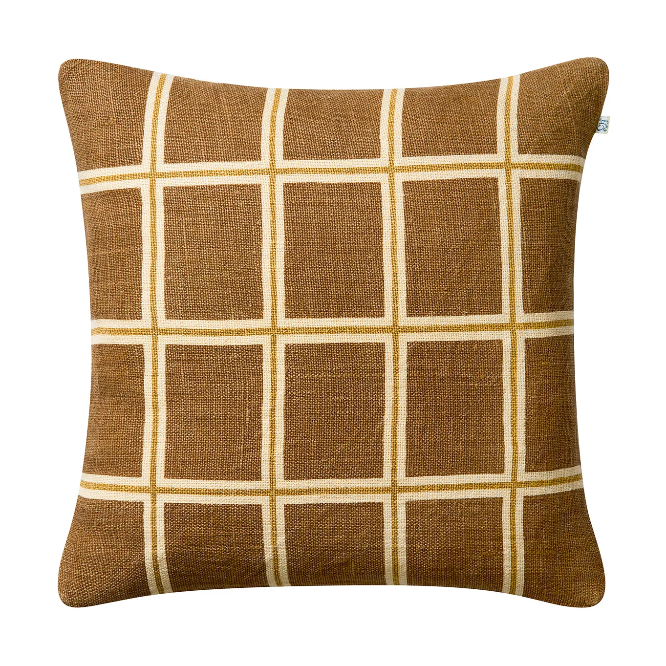Raha kuddfodral 50x50 cm, Taupe-masala yellow Chhatwal & Jonsson