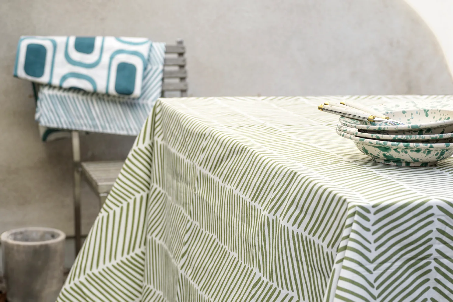 Rama bordsduk 150x250 cm, Cactus green Chhatwal & Jonsson