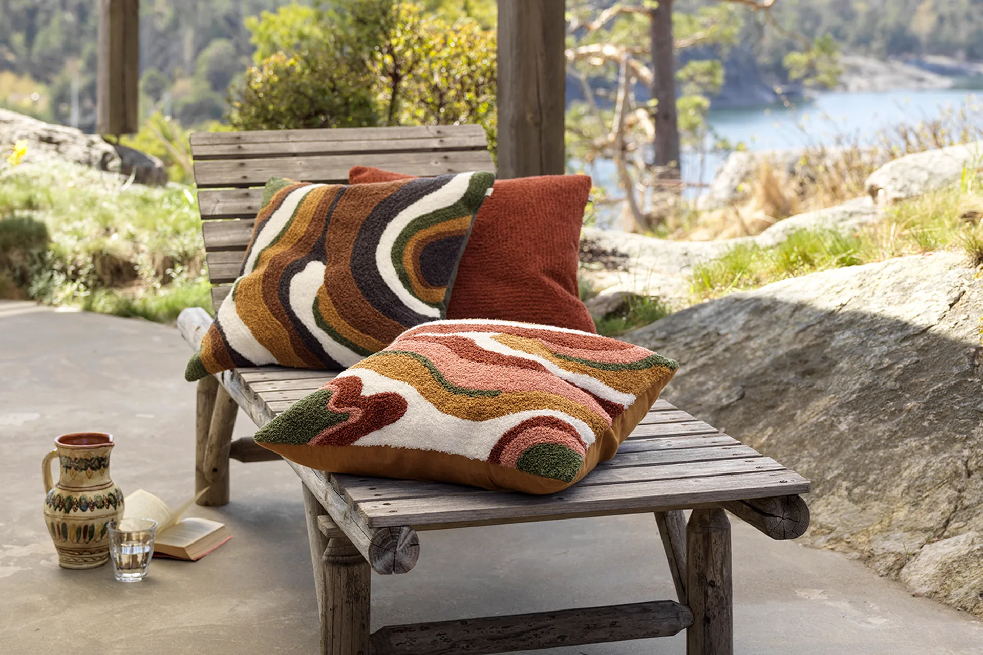 Sagar kuddfodral 50x50 cm, Rost-rose Chhatwal & Jonsson