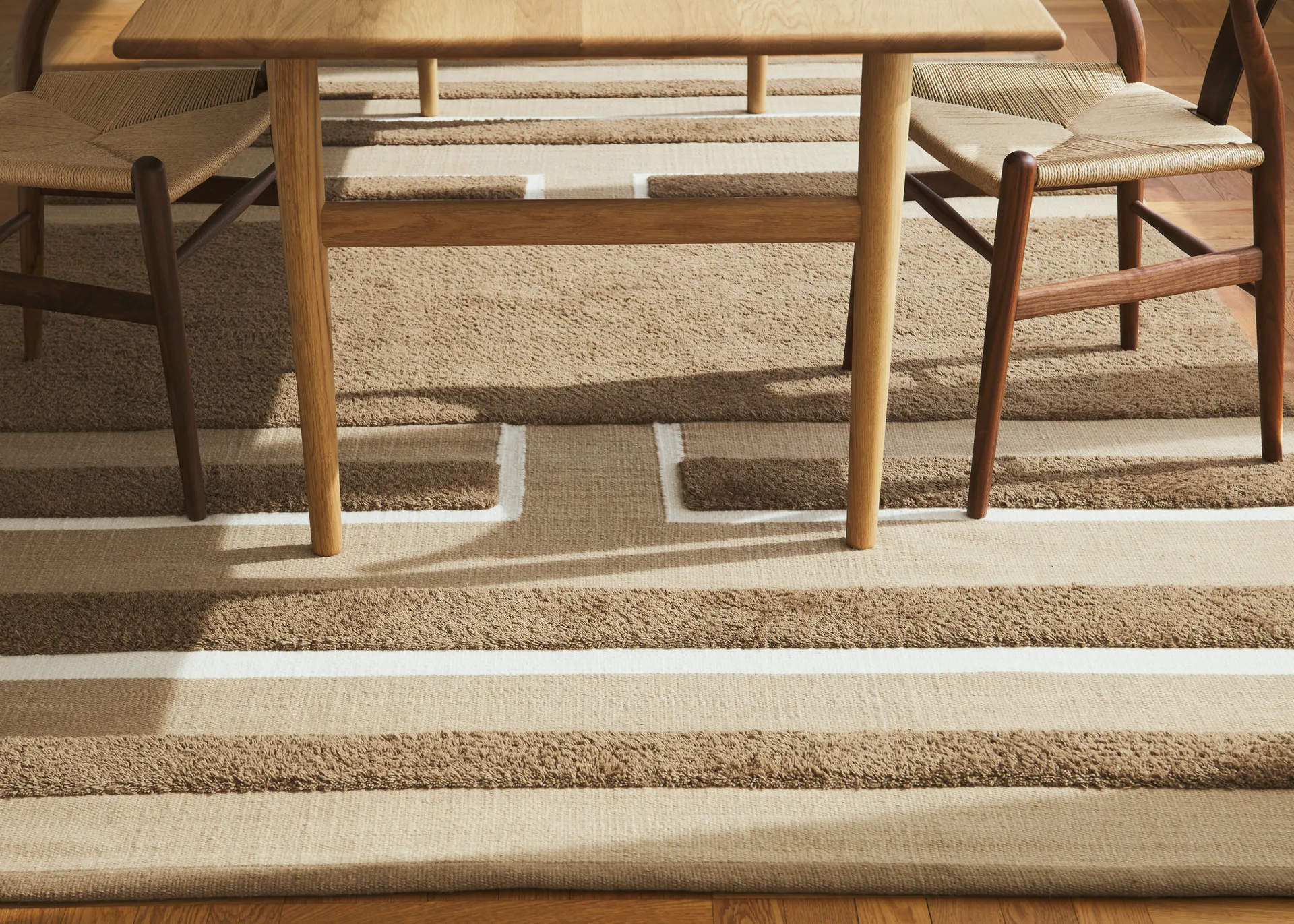 Veda matta 200x300 cm, Mocha-beige-off white Chhatwal & Jonsson
