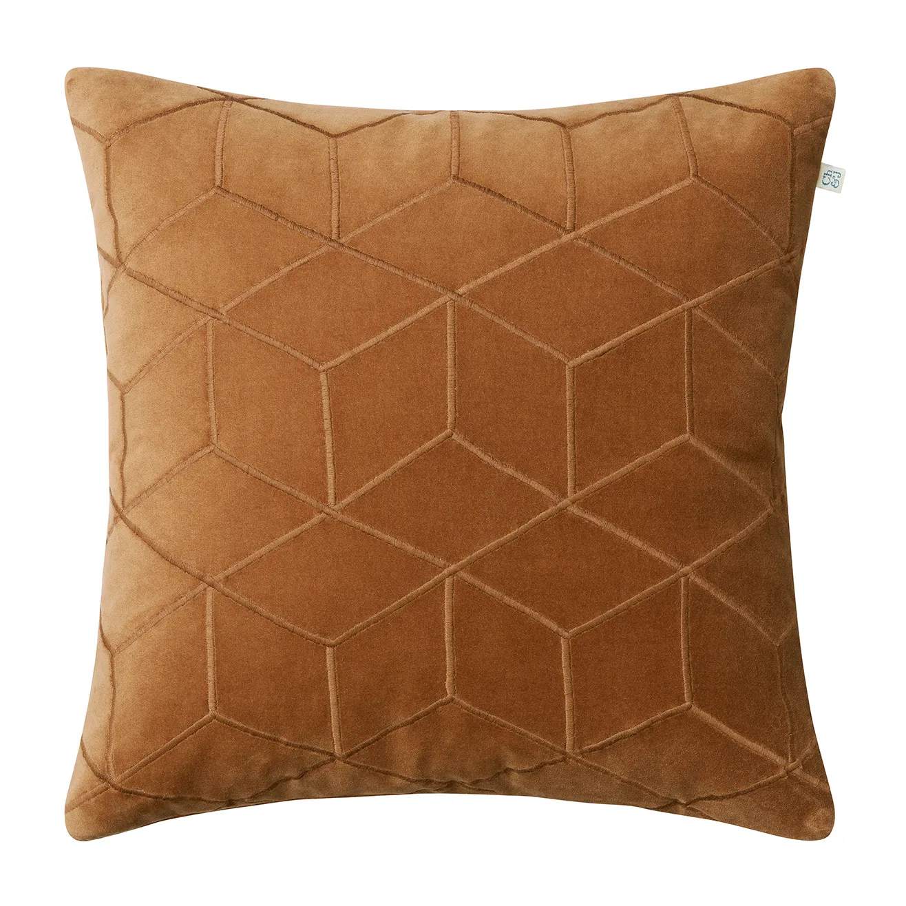 Vir kuddfodral 50x50 cm, Cognac Chhatwal & Jonsson