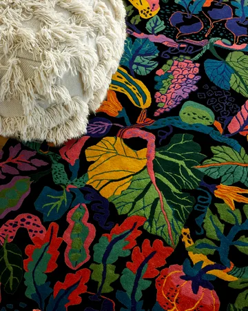 Heritage Garden matta - Charcoal-multi, 200x300 cm - Classic Collection