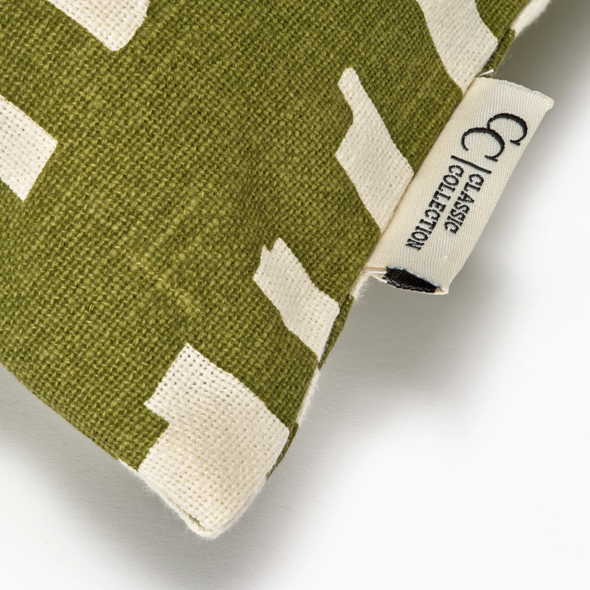 Ikat Block kuddfodral 50x50 cm, Grön Classic Collection