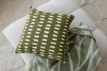 Ikat Block kuddfodral 50x50 cm - Grön - Classic Collection