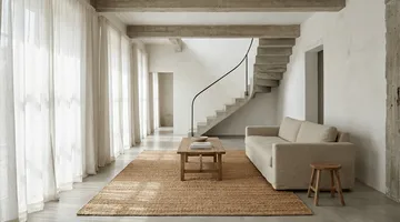 Jute Plain matta - Natural, 250x350 cm - Classic Collection