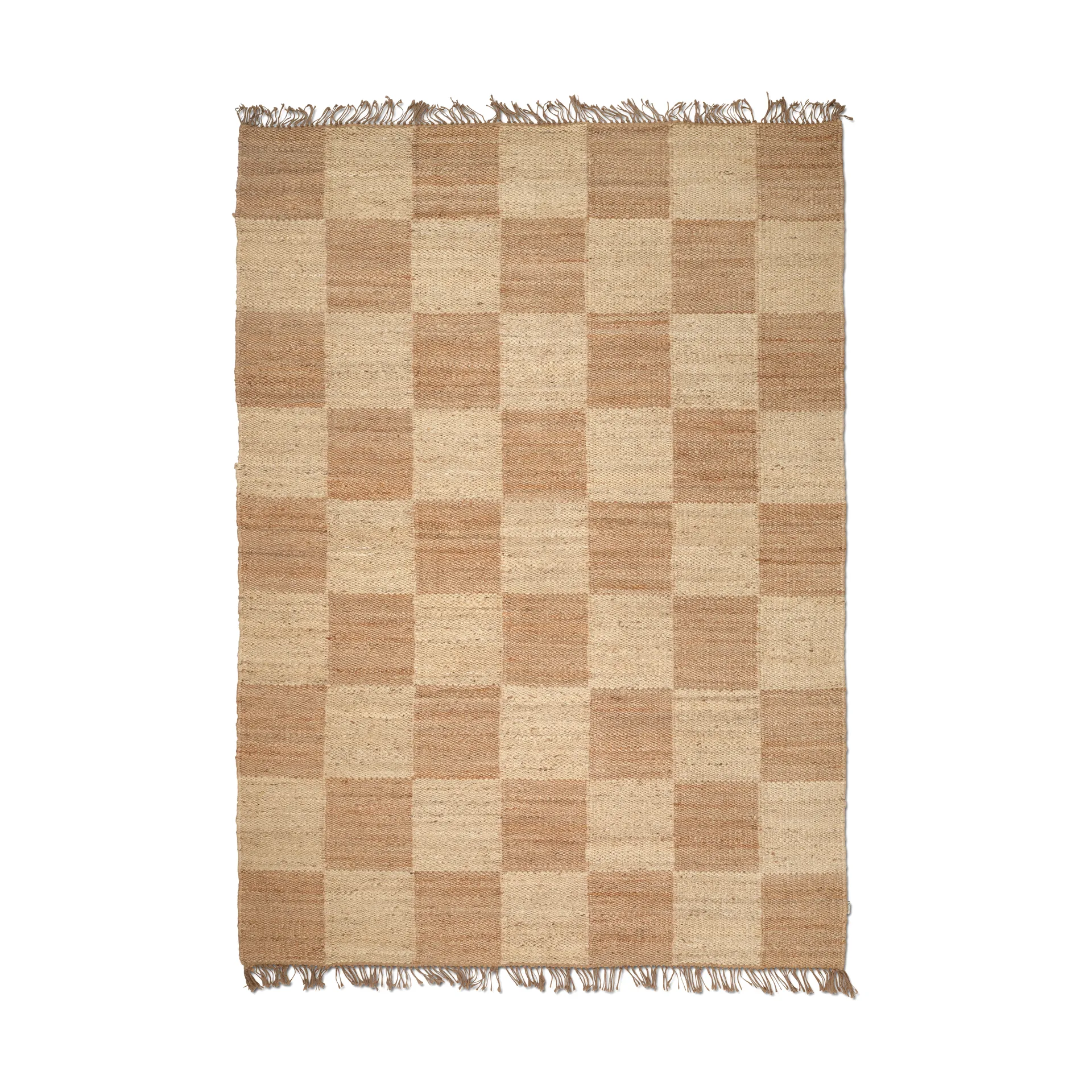 Jute Squares matta, Natural, 170x230 cm Classic Collection
