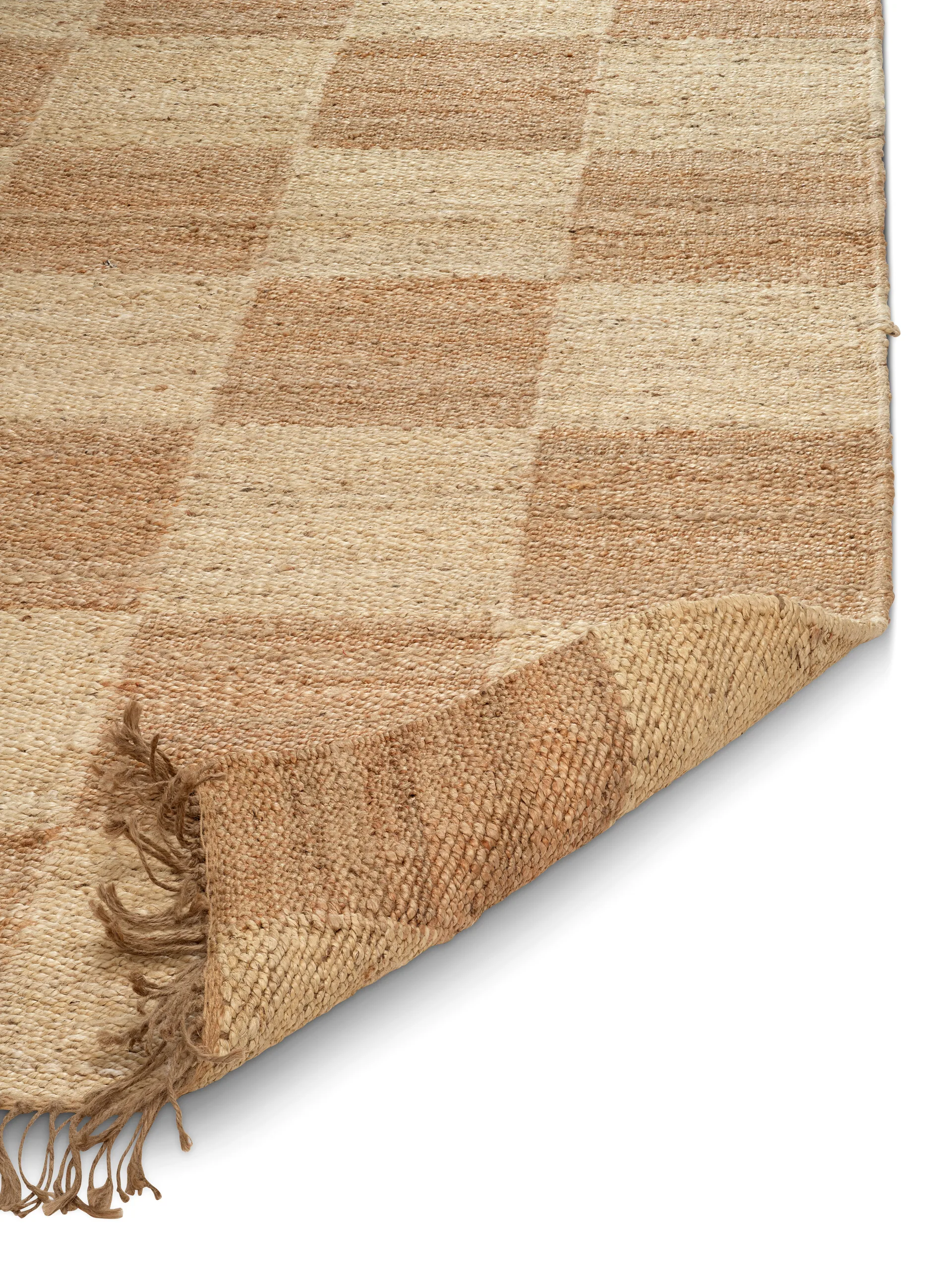 Jute Squares matta, Natural, 250x350 cm Classic Collection