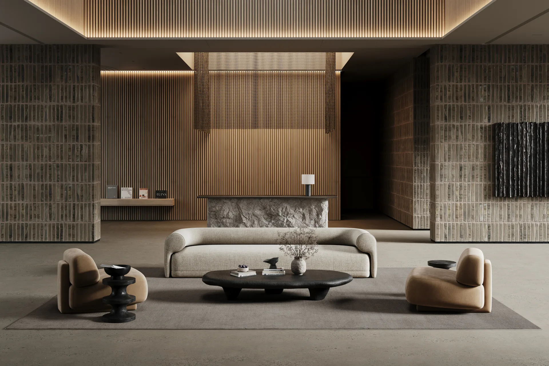 Lobby matta med langett, Grå, 300x400 cm Classic Collection